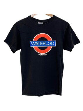 Waterloo Records Black Logo Graphic 100% Cotton Unisex T-Shirt – S